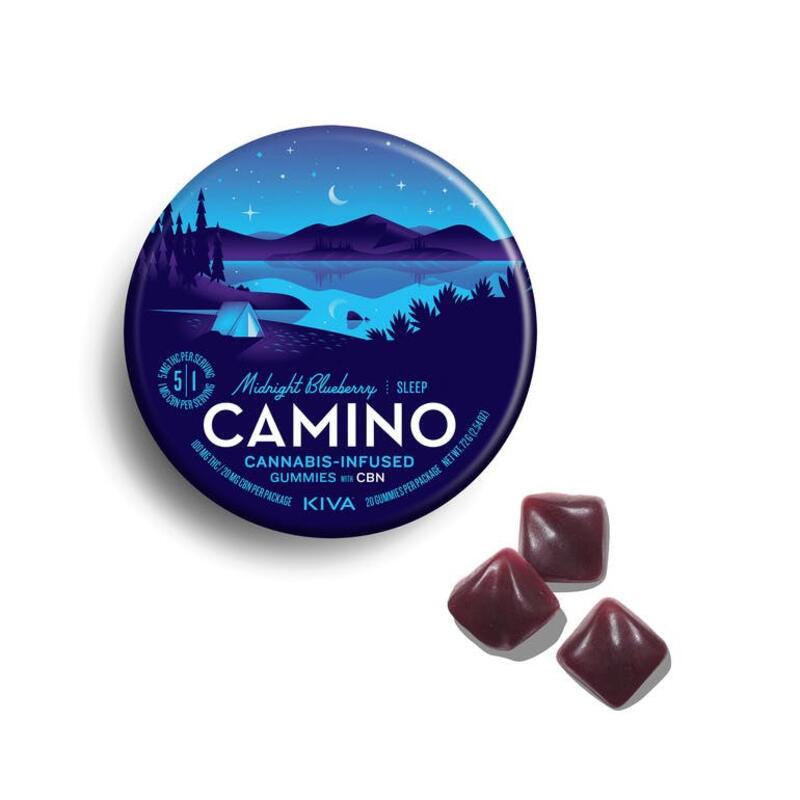 Camino Midnight CBN Blueberry Gummies 100mg (20ct)