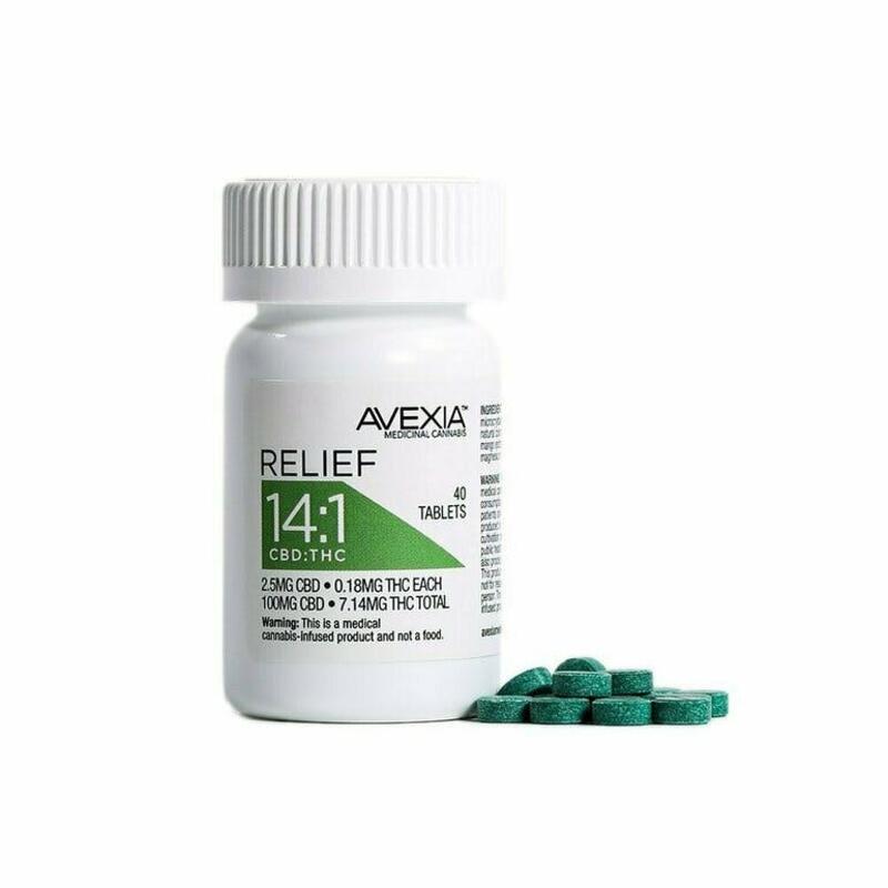 Avexia Relief 14:1 Tablets 108mg (40ct)