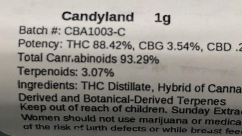 Candyland Sunday 1g Cart