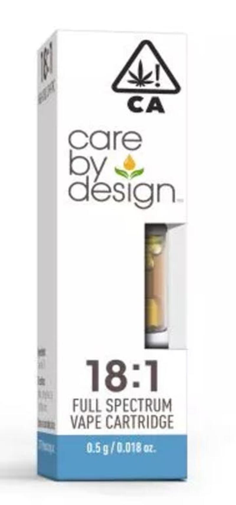 Care by Design - 18:1 Full Spectrum Cartridge 0.5g