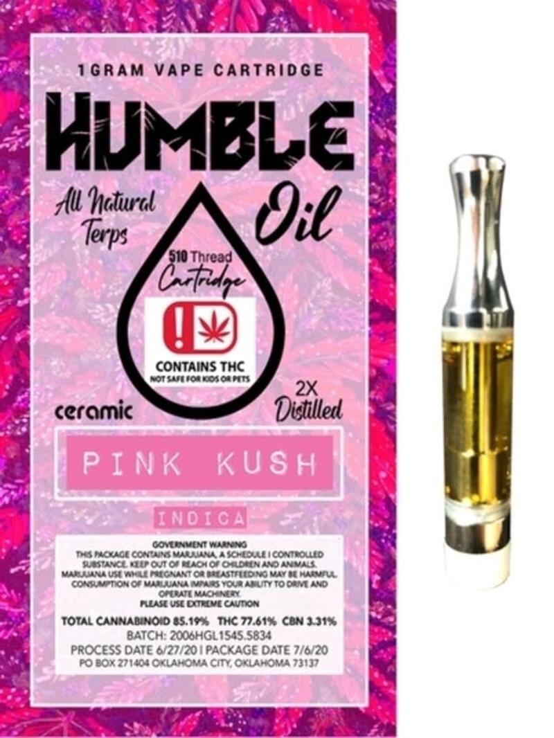Humble - Vape Cart - Pink Kush