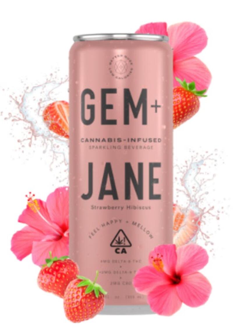 Gem and Jane - Strawberry Hibiscus - Sparkling Soda