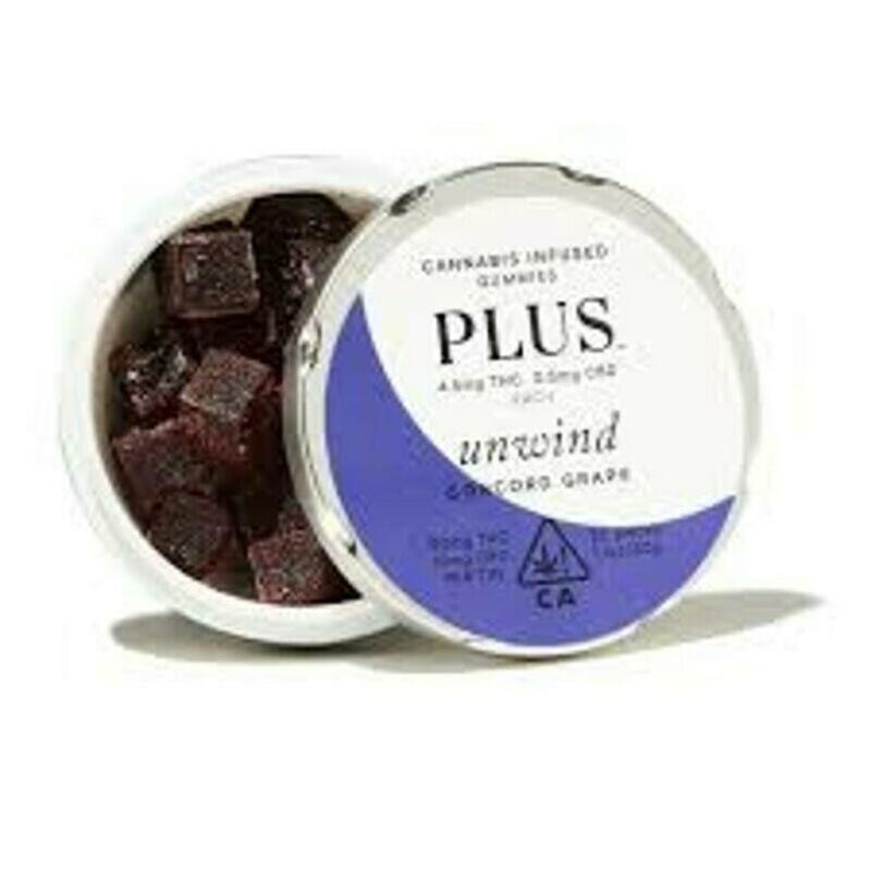 PLUS PRODUCTS | Plus Products - Unwind - Concord Grape Gummies (90mg)