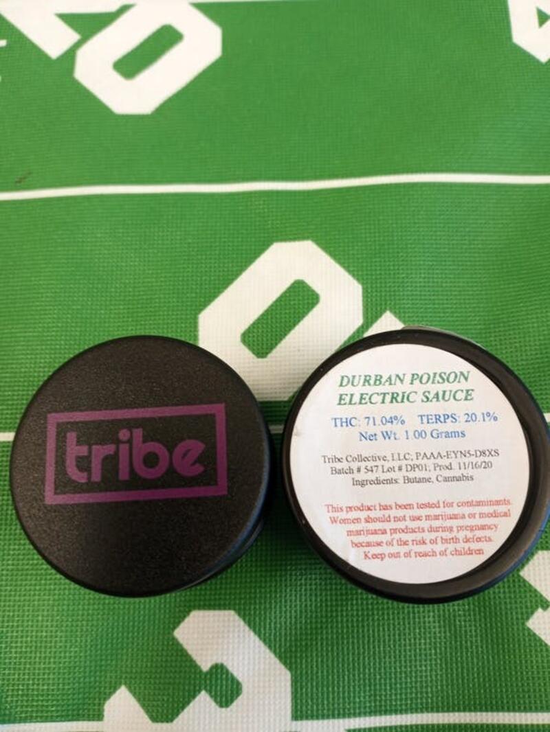 Tribe's Durban Poison Electric Sause