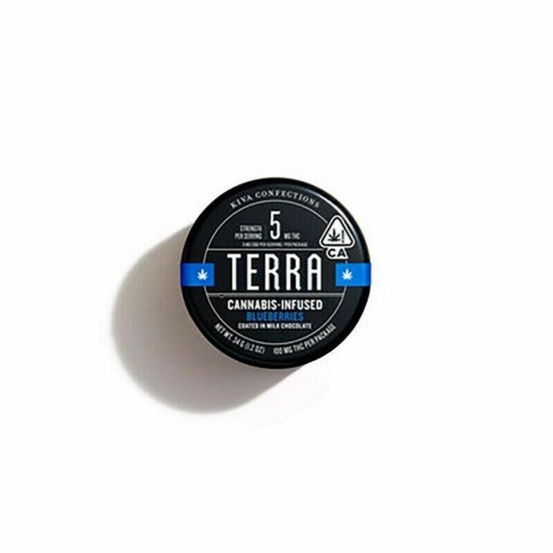 KIVA TERRA BITES | Kiva Terra Bites - Milk Chocolate Blueberries Bites - (100mg)
