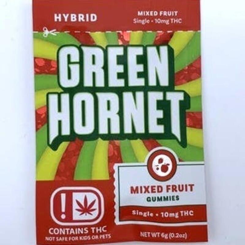 Green Hornet Singles Mixed Fruit 10mg