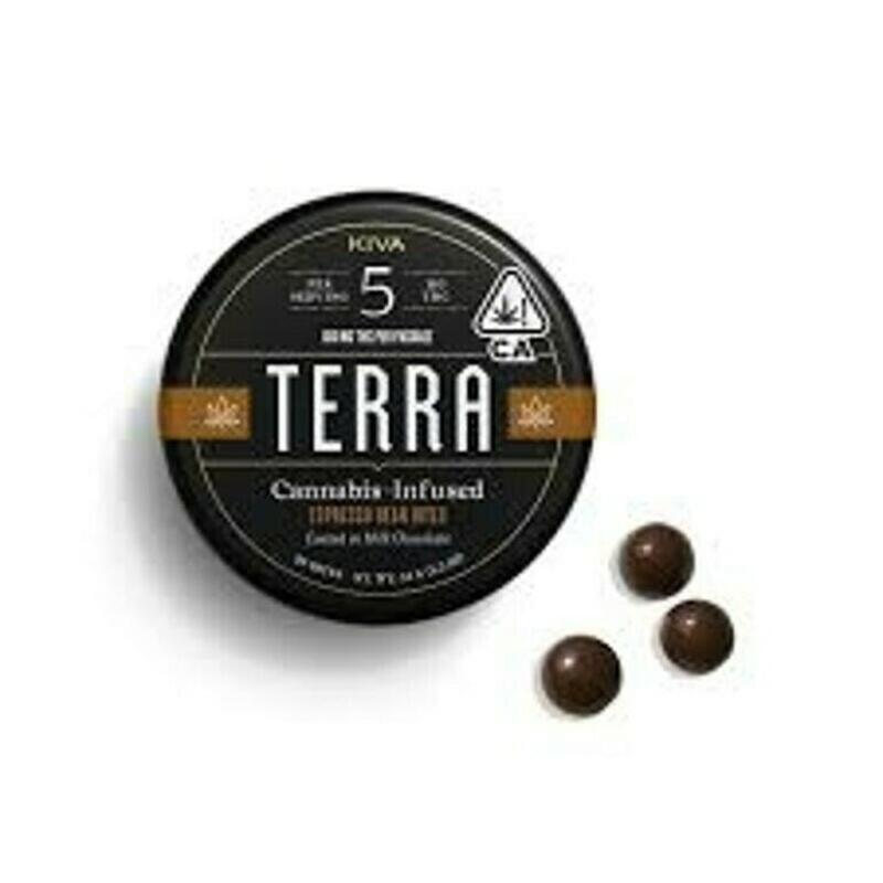 KIVA TERRA BITES | Kiva - Terra Bites - Dark Chocolate Espresso Beans - (100mg)
