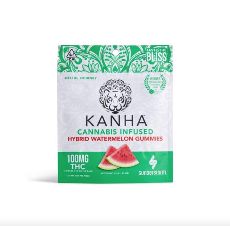 KANHA | Kanha - Watermelon Hybrid Gummies - (100mg)