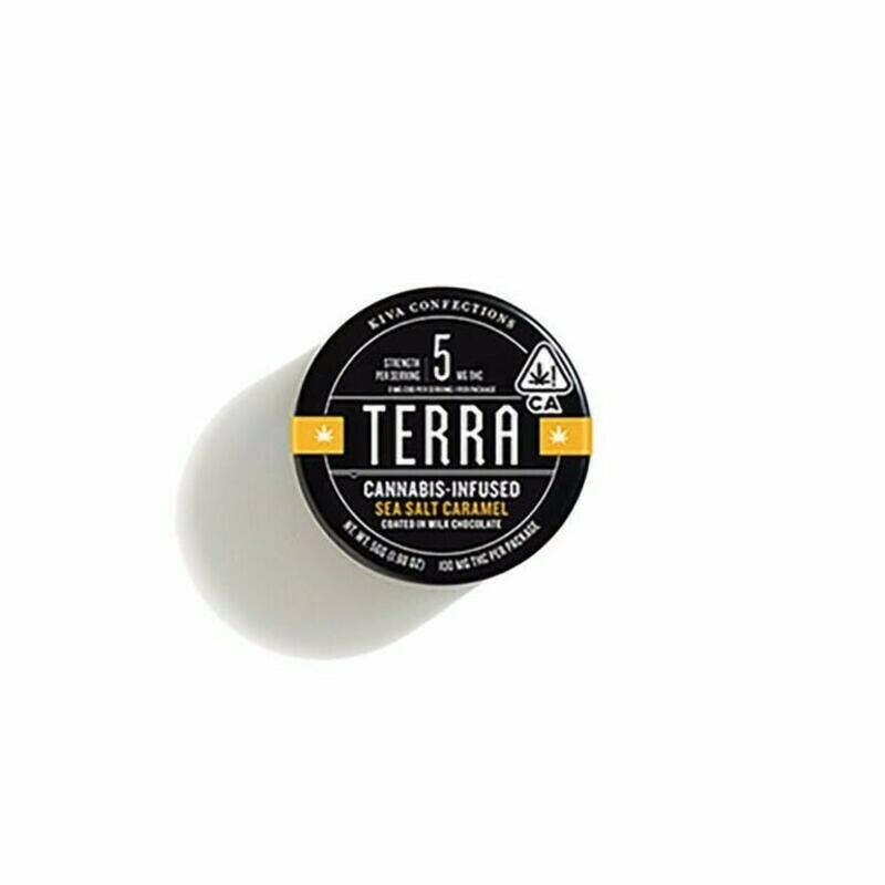 KIVA TERRA BITES | Kiva - Terra Bites - Milk Chocolate Sea Salt Caramel Bites - (100mg)