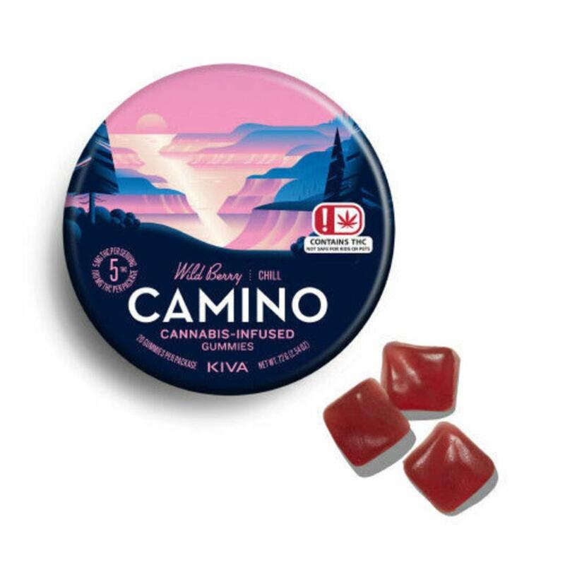 Kiva Camino Gummies Wild Berry 100mg