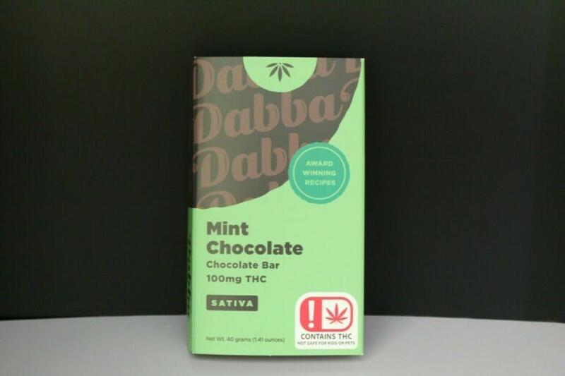 Dabba Chocolate Bar-Sativa Mint Chocolate 100 MG