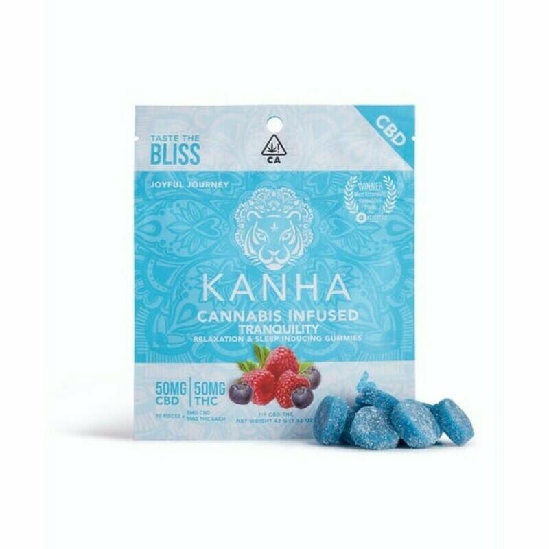 KANHA TREATS | Kanha - Tranquility 1:1:1 CBN Gummies - (100mg)