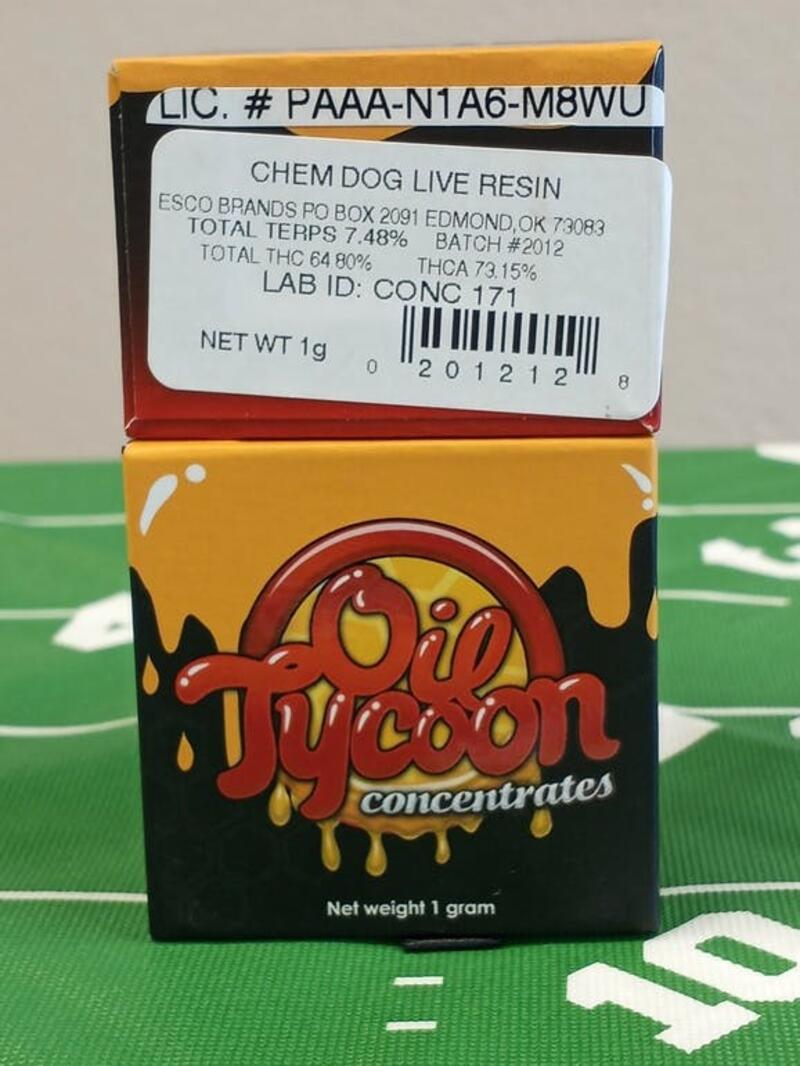 Oil Tycoon Chemdog Live Resin