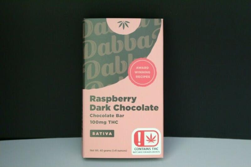 Dabba Chocolate Bar-Sativa Raspberry Dark Chocolate