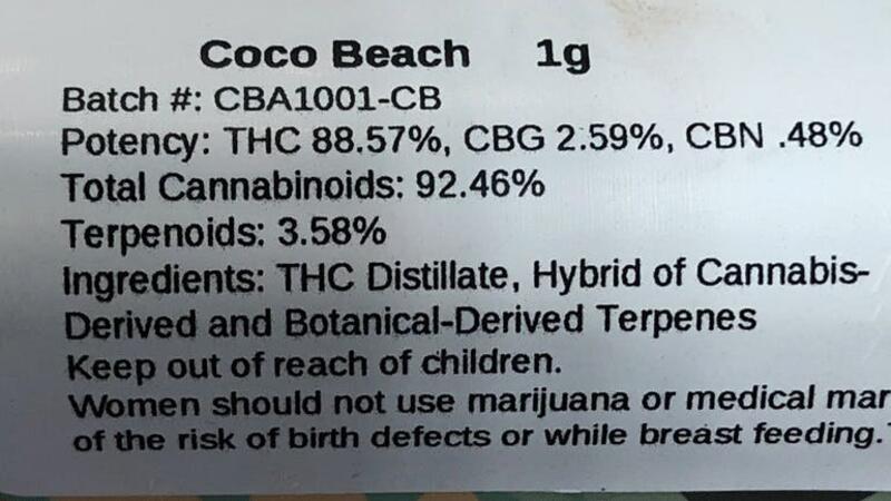 Coco Beach Sunday 1g Cart
