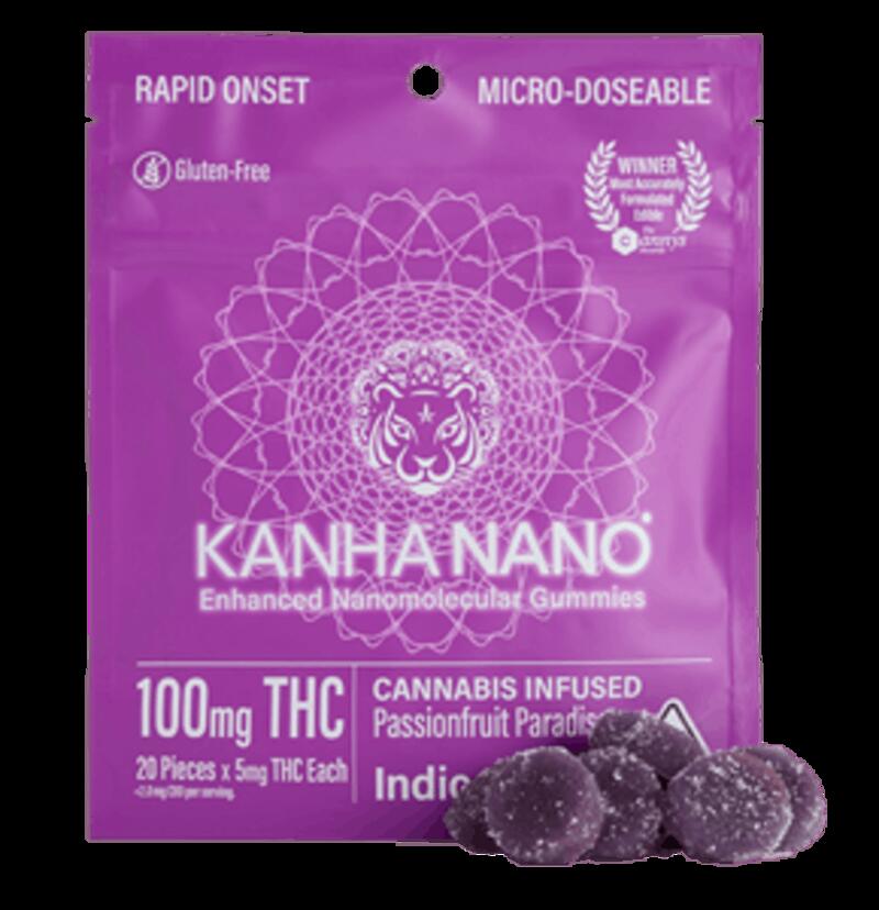 KANHA | Kanha - Nano - Galactic Grape Indica Gummies - (100mg)