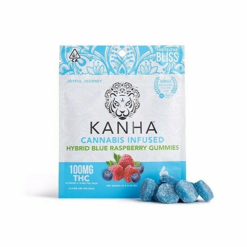 KANHA TREATS | Kanha - Blue Raspberry Hybrid Gummies - (100mg)