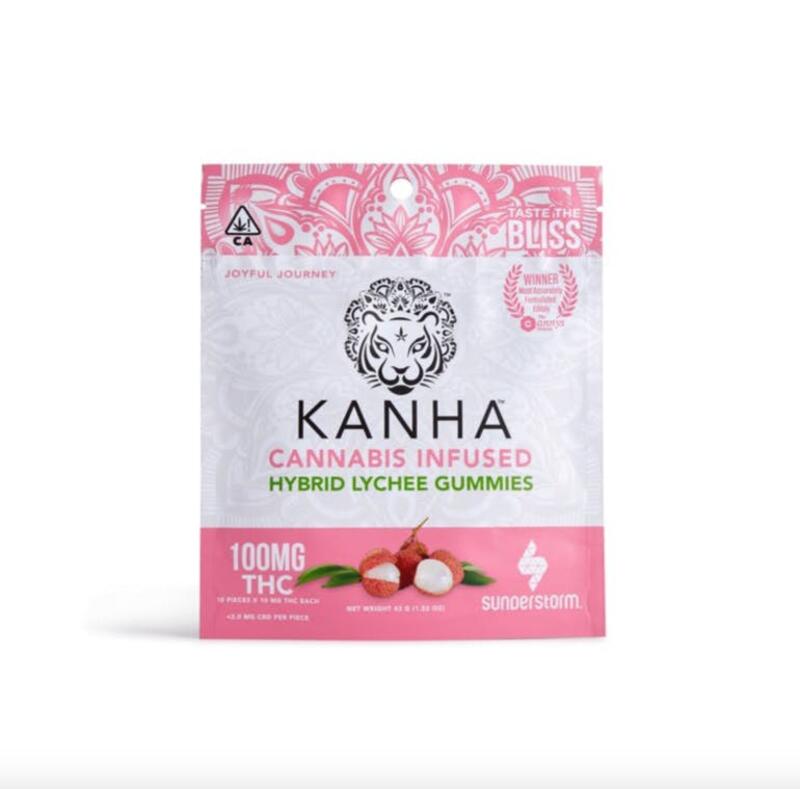 KANHA | Kanha - Lychee Hybrid Gummies - (100mg)