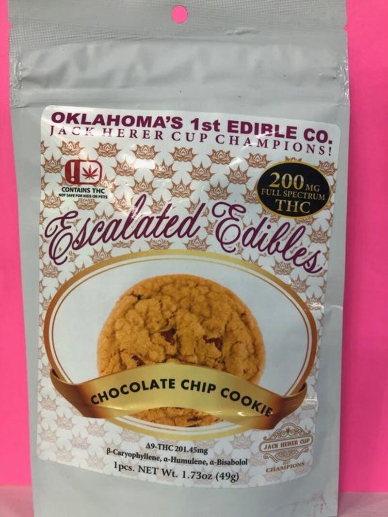 Escalated Edibles 200mg Chocolate Chip Cookie