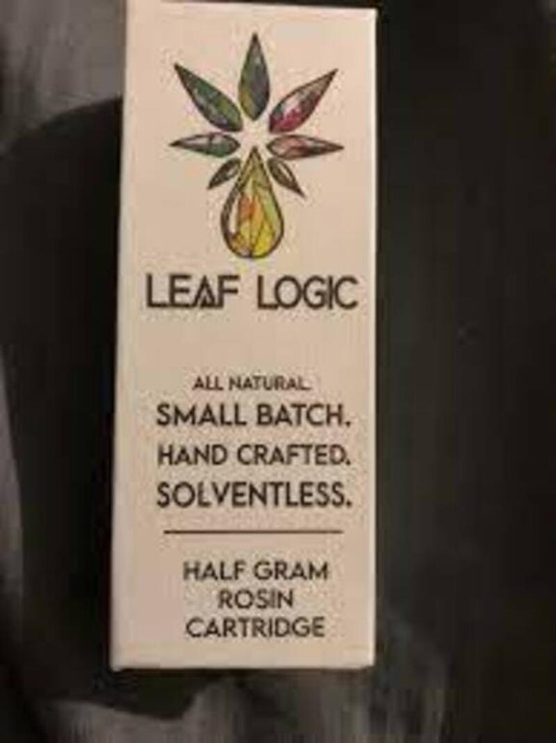 Leaf Logic rosin cart .5 G Garlic Breath