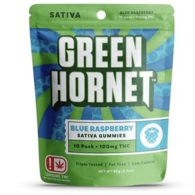 Green Hornet Blue Raspberry 100mg Sativa