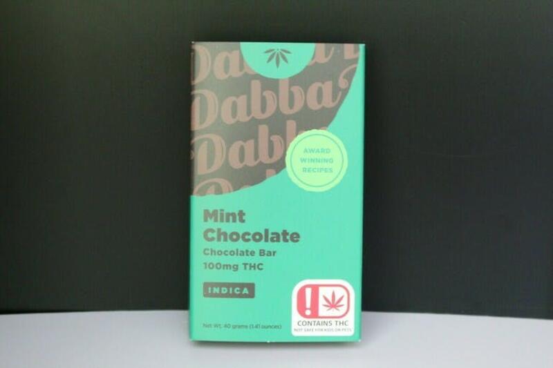 Dabba Chocolate Bar-Indica Mint Chocolate 100 MG