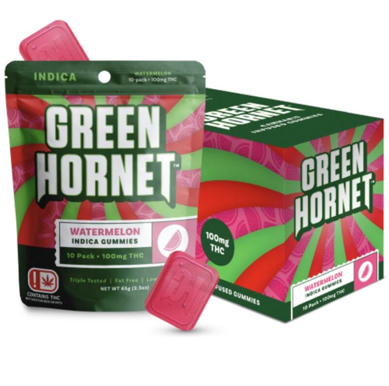 Green Hornet Watermelon Indica 100mg