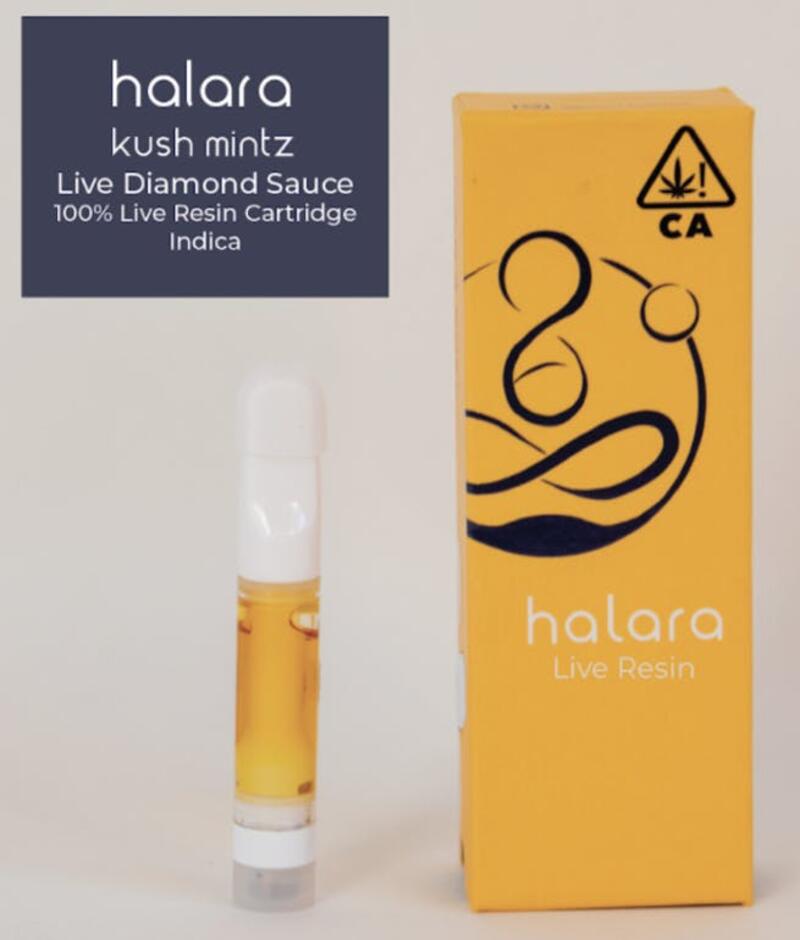 Halara - Kush Mints - Indica Live Diamond Cartridge 1g