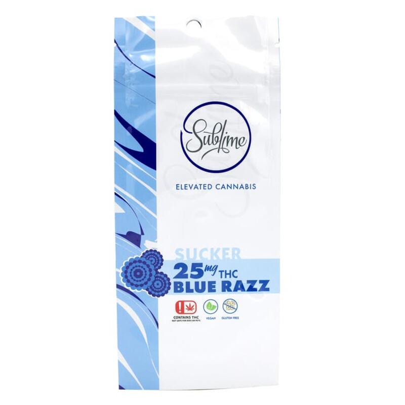 Sublime Sucker Blue Razz (25mg THC)