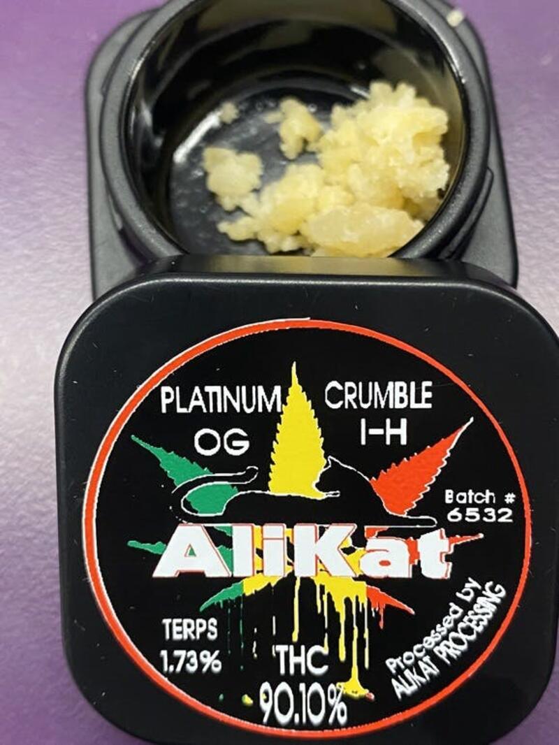 Alikat - Platinum OG Crumble , 90.1%, 1.73% Terps