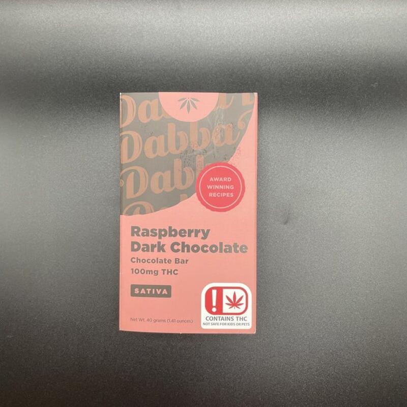Dabba - 100mg Sativa - Raspberry Dark Chocolate