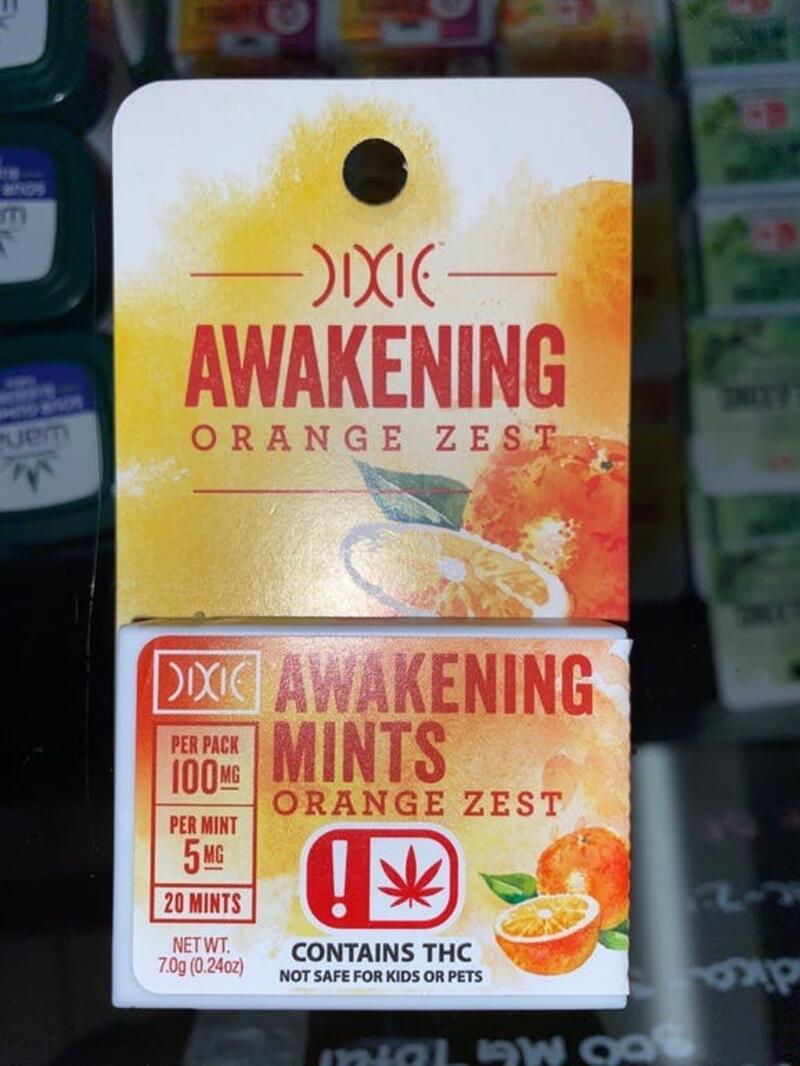 Dixie - 100mg Awakening Mints - Orange Zest