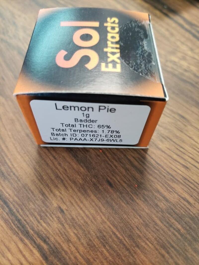 SOL Lemon Pie 1G Badder
