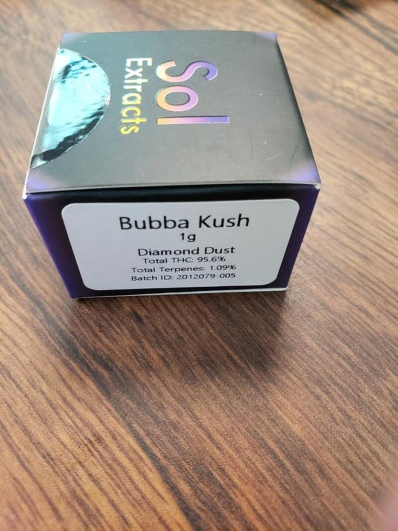 SOL Bubba Kush 1G Diamond Dust