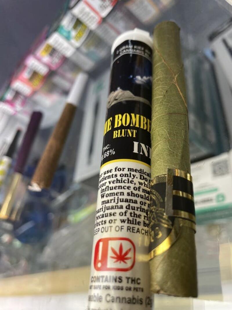 2 Gram - Graves Infused King Palm Blunt - The Bomber - Indica 1.13% Terps