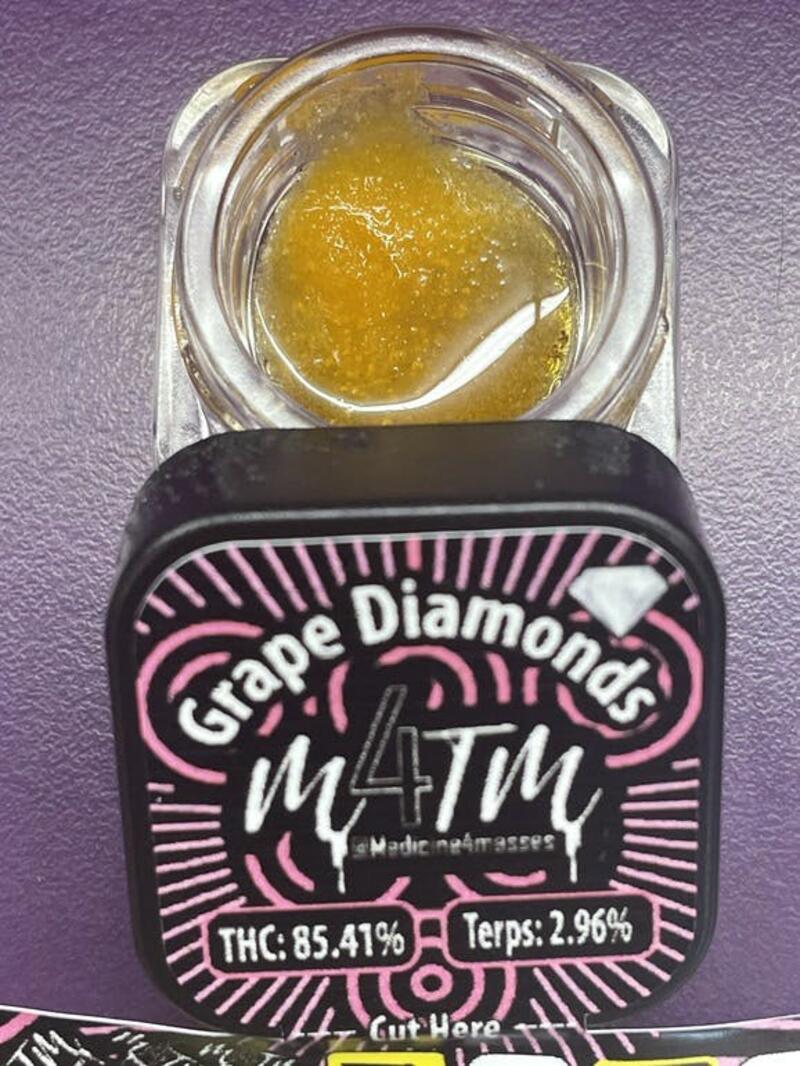 2 FOR $50 - Medicine 4 The Masses - Grape Diamonds 2.96% Terps