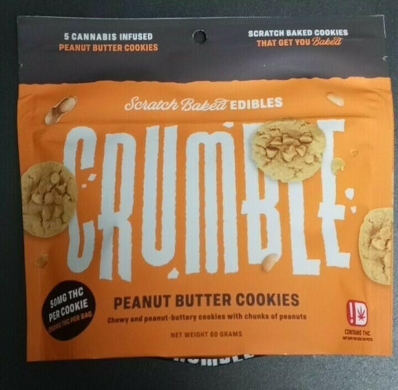 CRUMBLE- PEANUT BUTTER COOKIES 50MG