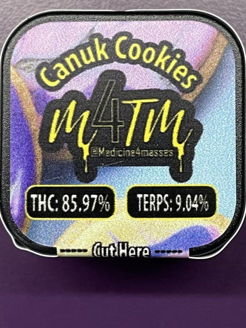 2 FOR $50 - Medicine 4 The Masses - Canuk Cookies 9.04% Terps