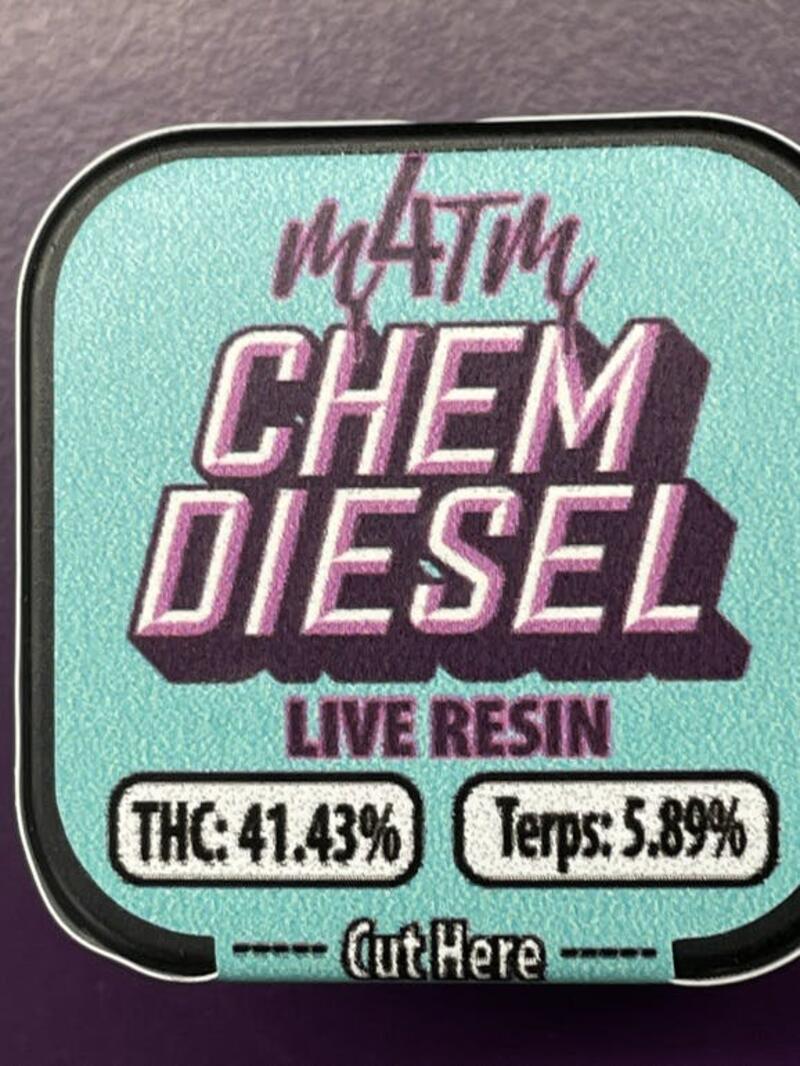 2 FOR $50 Medicine 4 The Masses - Live Resin 4 The Masses - Chem Diesel 5.89% Terps