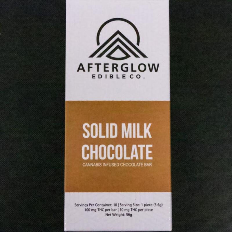 100mg Chocolate Bar - Solid Milk Chocolate