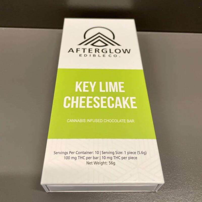 100mg Chocolate Bar - Key Lime Cheesecake