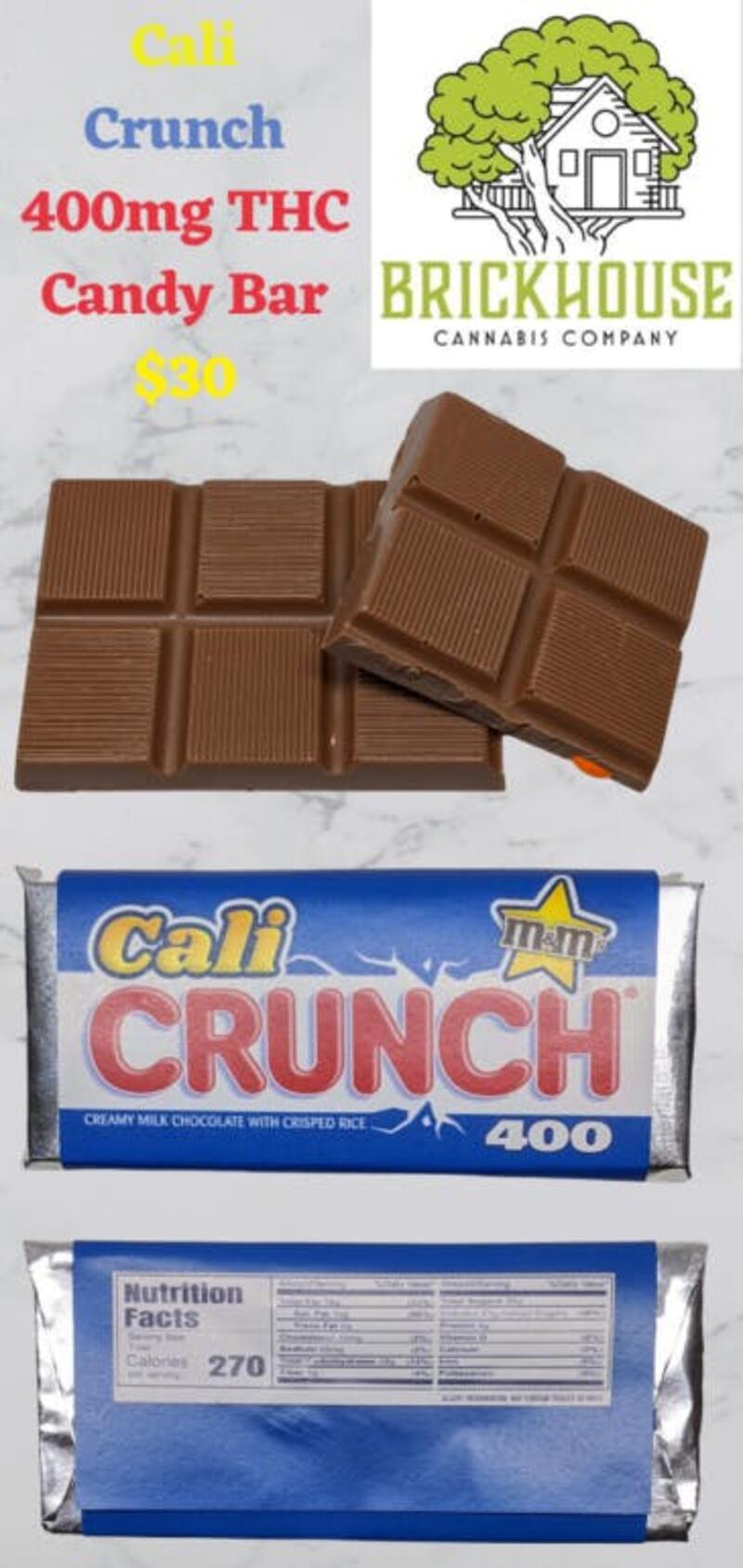 Cali Crunch Crisped Rice Chocolate THC Bar|400mg