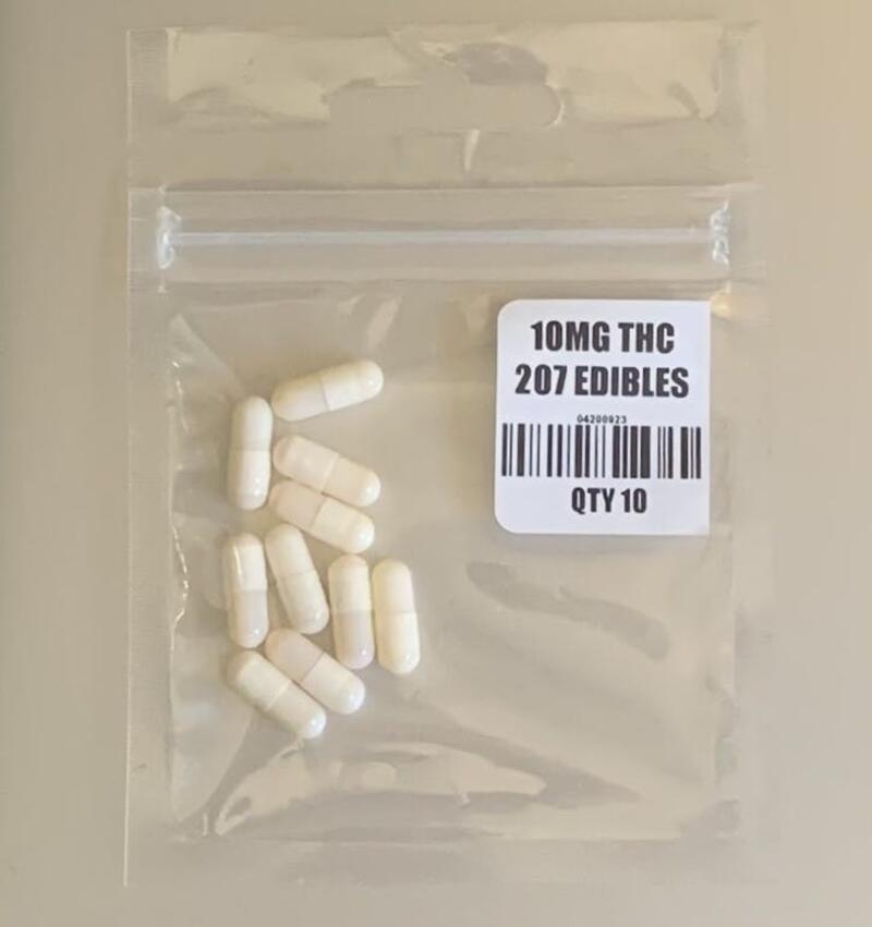 10mg THC Capsules total 100mg THC