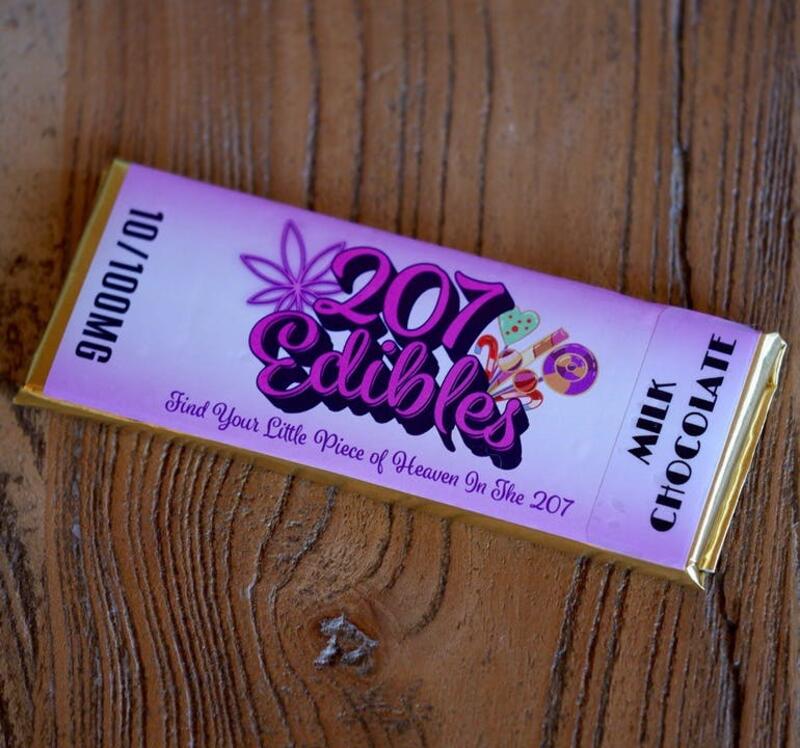 100mg Milk Chocolate Bar - 207 Edibles