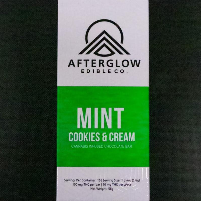 100mg Chocolate Bar - Mint Cookies and Cream