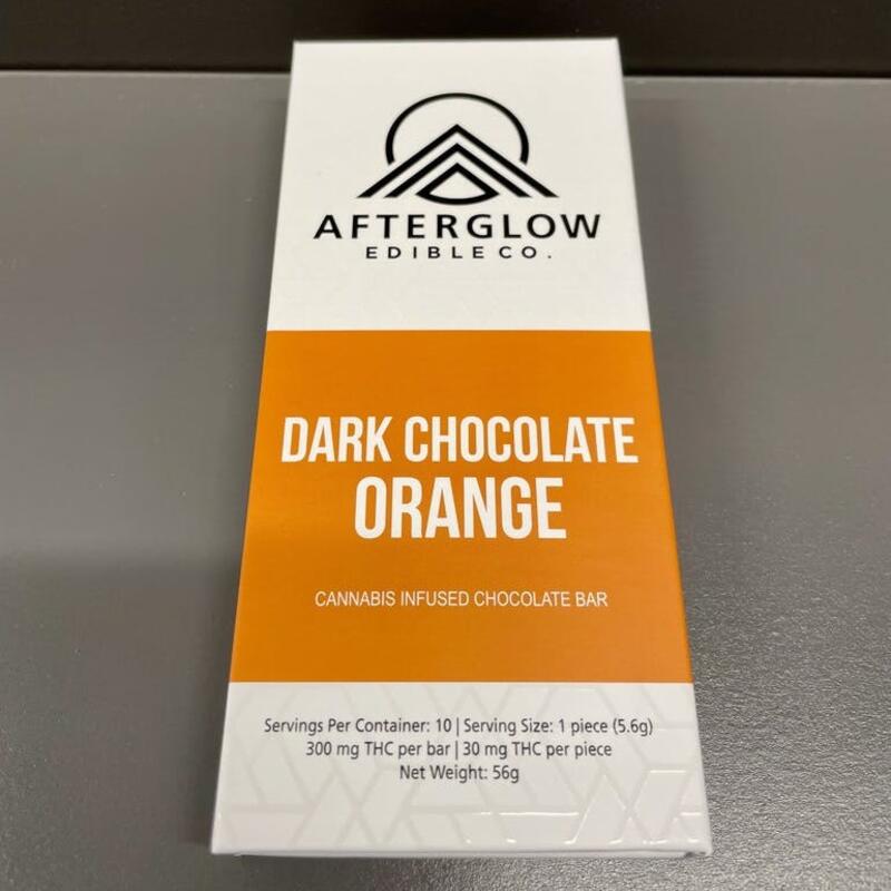 300mg Chocolate Bar - Orange Dark Chocolate