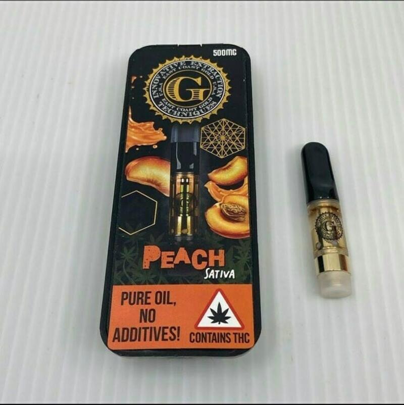 Peach- East Coast Gold distillate cartridge
