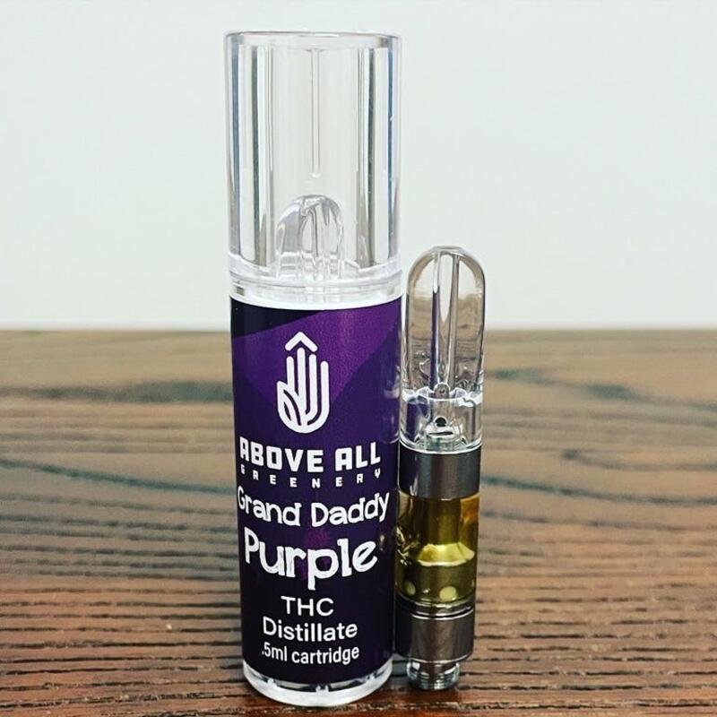 Granddaddy Purple - .5G Premium THC Distillate Cart
