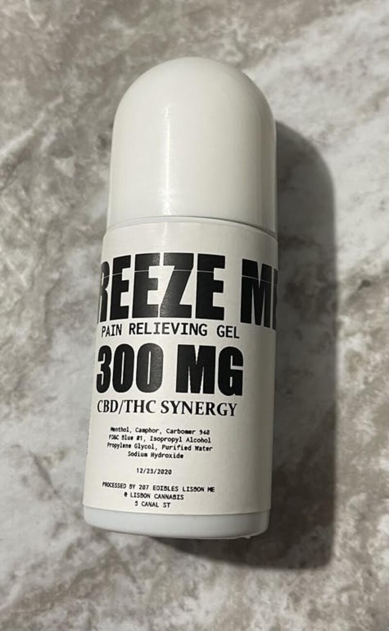 Freeze Me Pain Relieving Gel 300MG a THC/300MG CBD