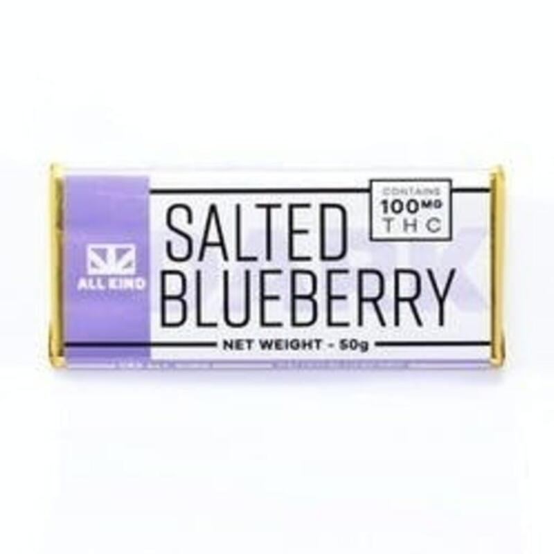 All Kind Salted Blueberry Bar 100mg THC